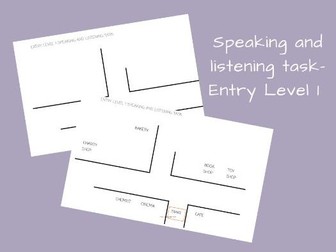 Speaking and Listening Entry Level 1 Task