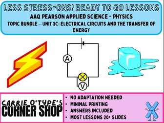 AAQ Pearson Applied Science- 3C: Electrical circuits and the transfer of energy