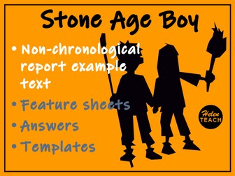 Stone Age Boy | Cave Bear Model Non-Chronological Report Text Pack With WAGOLL
