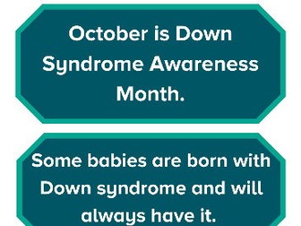 Display Pack - Down Syndrome Awareness Month - October 2024