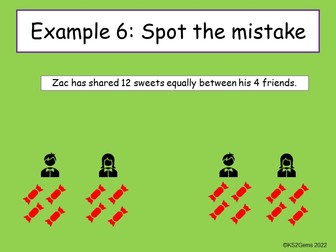 Y3 Multiplication and division Spot the Mistake