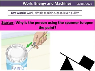 Work, Energy and Machines