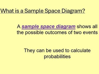Sample space diagrams
