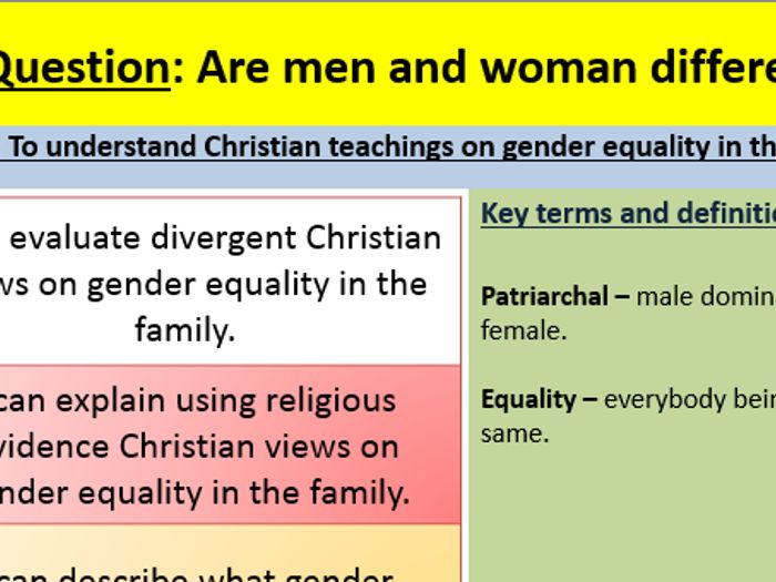 Gender equality in christianity