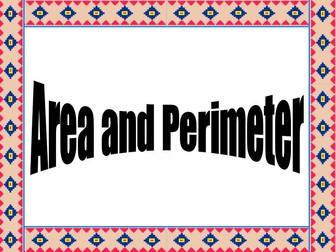 Maths - Area & Perimeter