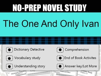 The one and only ivan Novel Study-Complete Guided Novel Study.