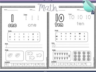 Number Workbook Numbers 0-10