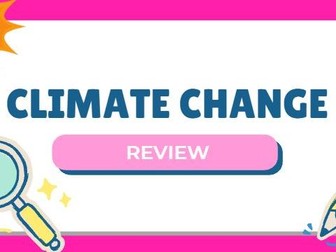 Climate Change Unit Review & Study Guide