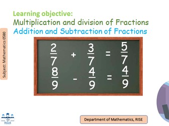 Operation of Fraction IGCSE  Math 0580