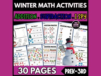 Winter January Math Activity