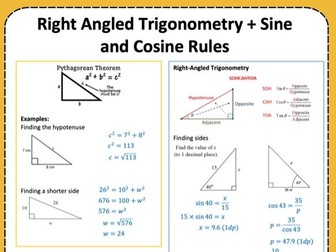 FREE Download – Trigonometry & Bearings Help Sheet (PDF)