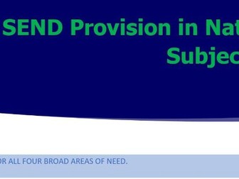 SEND Provision and adaptations in National Curriculum Subjects