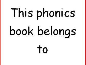 Phonics revision book