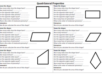Properties of a quadrilateral