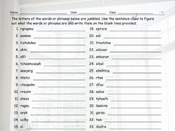 conditional sentences types 0 1 jumbled words worksheet