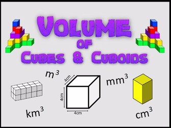 Year 6:  Volume of Cubes and Cuboids (Day 1)