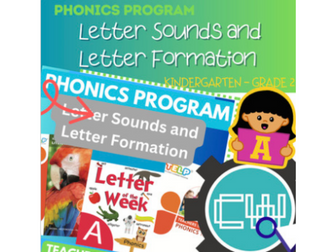 Kindergarten Phonics Program: Letter Sounds and Letter Formation