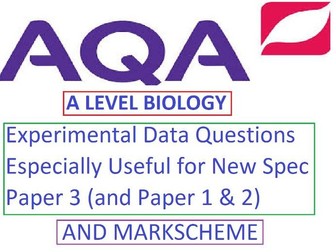 AQA A Level Biology Experimental Data Questions  NEW SPEC