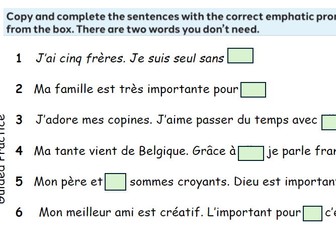 New French AQA Higher GCSE Module 2  Zone de culture Libre d’être moi​