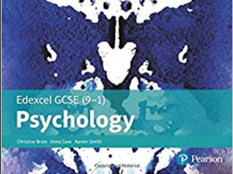 psychology Edexcel (9-1) revision pack ALL Paper 1 topics