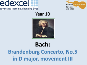 GCSE Edexcel 9-1 'Brandenburg Concerto No.5 in D major, mvt III' - Bach - Unit of Work