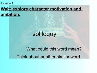 Shakespeare Macbeth - Writing Unit - Soliloquys - Decision Making