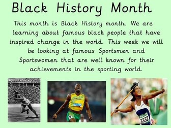 Black History Month, Sporting Heroes that changed the world.
