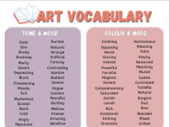 Art Vocabulary