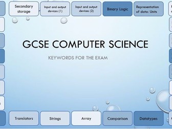 OCR GCSE Computer Science Keywords