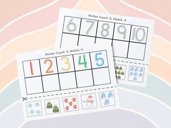 Winter - Count it, Match it 1-10