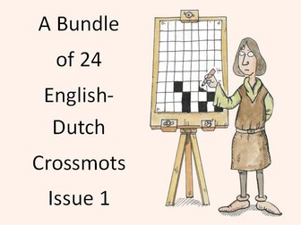 A Bundle of 24 English-Dutch Crossmots