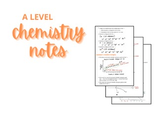 AS and A level Chemistry Notes Bundle