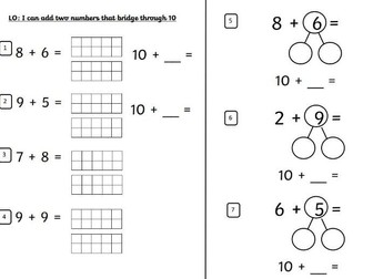 Adding numbers that bridge through 10