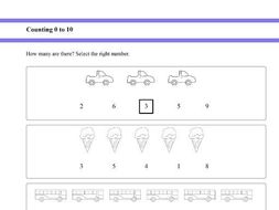 counting worksheet for reception and year 1 teaching resources