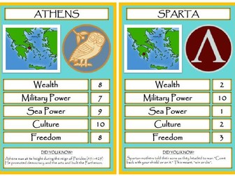 Ancient Greek City States Trump Cards