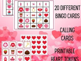 Valentine's Day Picture Bingo