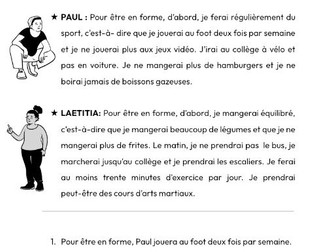 Reading - Le Futur Simple