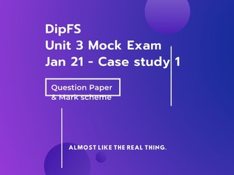 LIBF - DipFS Unit 3 - January 2021 - Case study 1 Mock exam