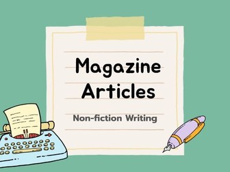 Magazine article writing