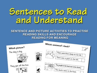 Sentences to Read and Understand
