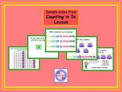 Counting in 5s - Complete Lesson by HappinessTeacher | Teaching Resources