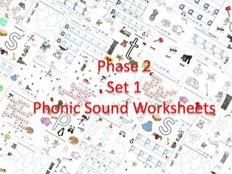 Phase 2 Set 1 Phonic Sound Worksheets