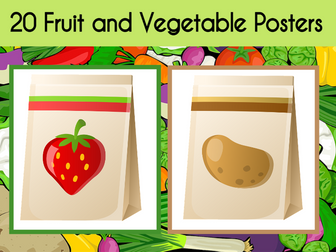 20 Fruit and Vegetable Posters