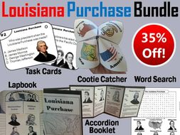 Louisiana Purchase Task Cards and Activities Bundle