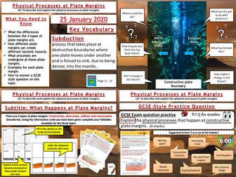 Tectonic Hazards: Physical Processes at Plate Boundaries
