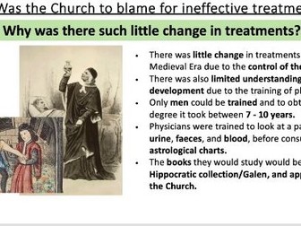 Ineffective treatments (church) - GCSE Medicine