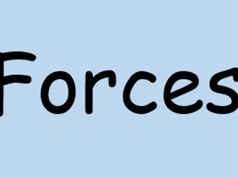 Forces Revision Lesson