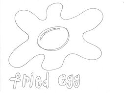 Download Fried Egg: Colouring Page | Teaching Resources