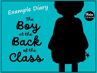 Diary Example Text: Boy at the Back of the Class