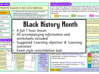 Black history month lesson